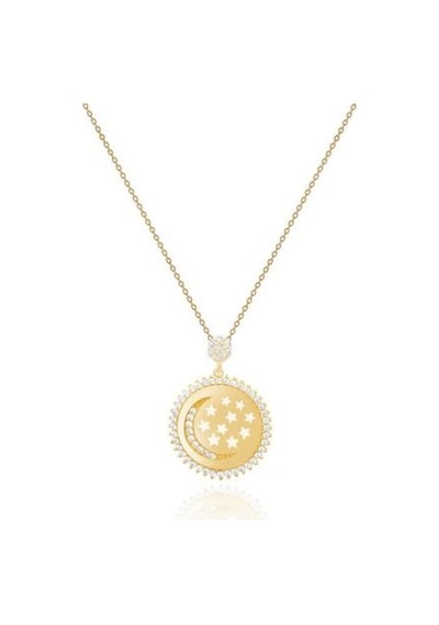 Diamond Line-Gülaylar - Sarı Altın 14 Ayar Ay Kolye N11.25075 Diamond Line-Gülaylar - Sarı Altın 14 Ayar Ay Kolye N11.25075