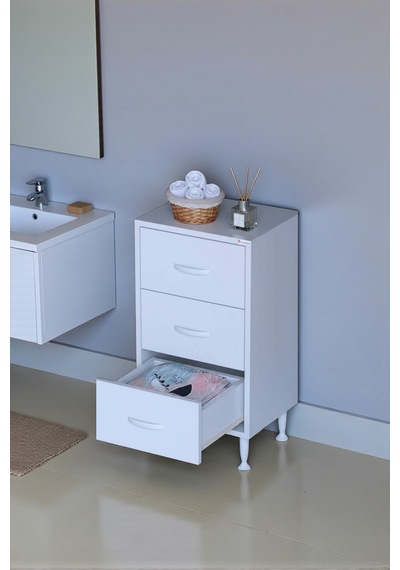 Eliusta Seçer 3 Çekmeceli 40 Cm Banyo Ve Mutfak Dolabı Beyaz 40x75x32,5 Cm Çok Amaçlı Organizer Dolap Beyaz Eliusta Seçer 3 Çekmeceli 40 Cm Banyo Ve Mutfak Dolabı Beyaz 40x75x32,5 Cm Çok Amaçlı Organizer Dolap Beyaz