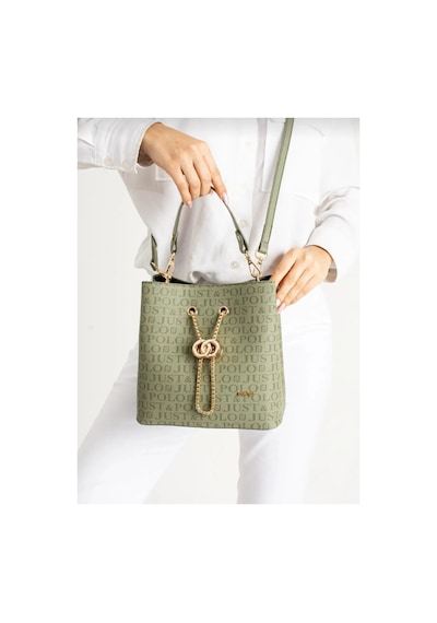 Just Polo Kadın Orta Boy Ayarlanabilir Askılı El Ve Omuz Çantası Ebat: 22 X 23 Cm Shopper Yeşil 02679151