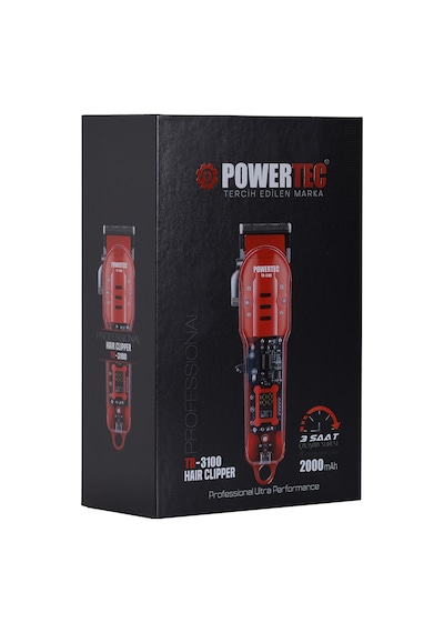 Powertec TR-3100 Saç Sakal Tıraş Makinesi Powertec TR-3100 Saç Sakal Tıraş Makinesi