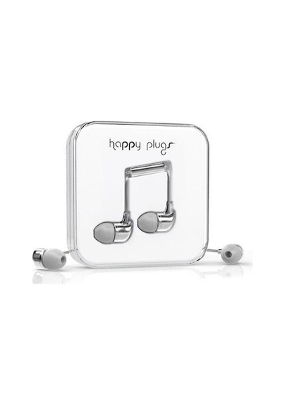 Happy Plugs Kulaklık - 7736 Gümüş Parlak