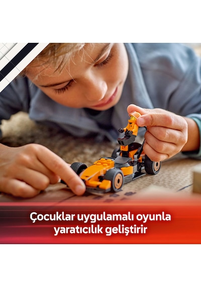 LEGO® City McLaren Yarış Arabalı F1® Sürücüsü 60442 - 6 Yaş ve Üzeri Çocuklar için Mini Yarış Arabası İçeren Oyuncak Yapım Seti (86P)
