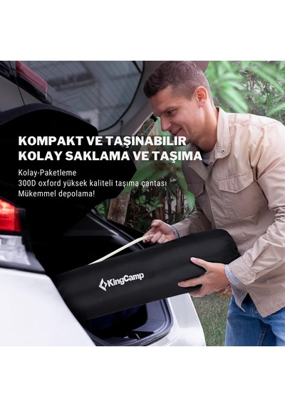 Kingcamp Lemon Lux Ultra Konforlu Kamp Sandalyesi Grey Gri
