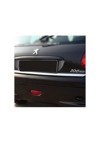 Peugeot 206 Uyumlu 1998-2005 Krom Bagaj Alt Çıtası Paslanmaz Çelik