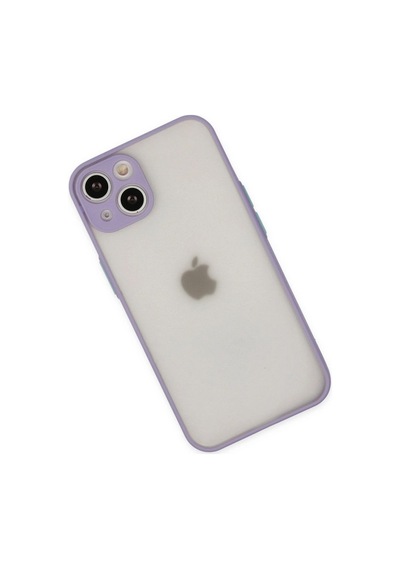 Apple İphone Uyumlu 14 Kılıf Montreal Silikon Kapak - Mor Çok Renkli