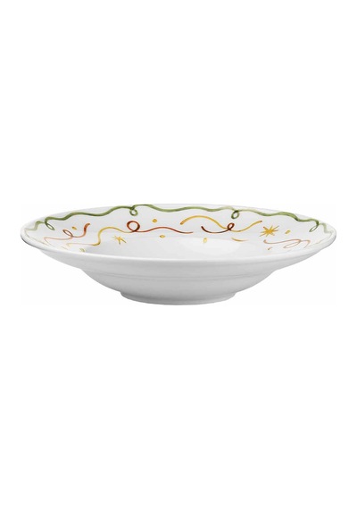Kütahya Porselen Voluta 2 Parça 27 Cm Spagetti Tabağı Çok Renkli