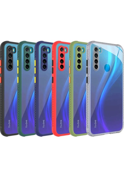 Xiaomi Redmi Note 8 Kılıf Zore Kaff Kapak Koyu Yeşil