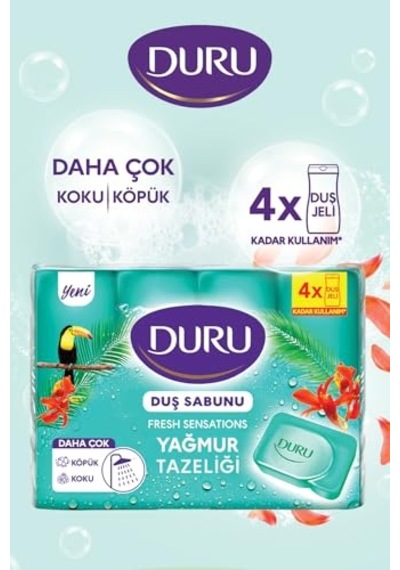 Fresh Sensations Extra Yağmur Ormanı Sabun, 150 Gramx4