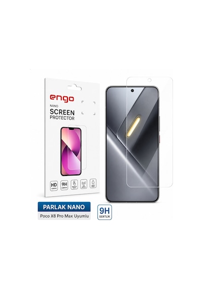 Poco X8 Pro Max Ekran Koruyucu 9h Sertlik Nano Parlak