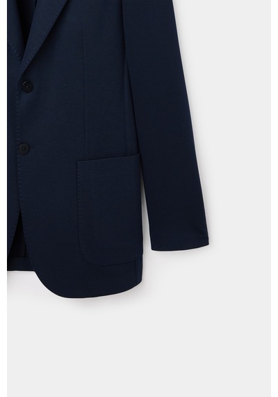 D's Damat Ds Damat Regular Fit Lacivert Armürlü Kumaş Ceket 6hc04m415494m 101