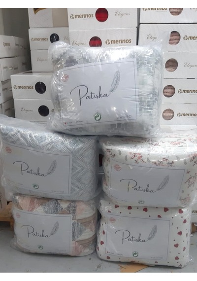Patiska Polycotton Tek Kişilik Desenli Silikon Yorgan 155x215 Çok Renkli
