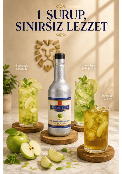 Simonelli Yeşil Elma Frozen Meyve Püresi 1 KG
