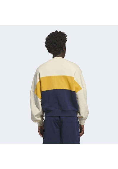 Adidas Ks8191 Varsıty Crew Erkek Sweatshirt Bej