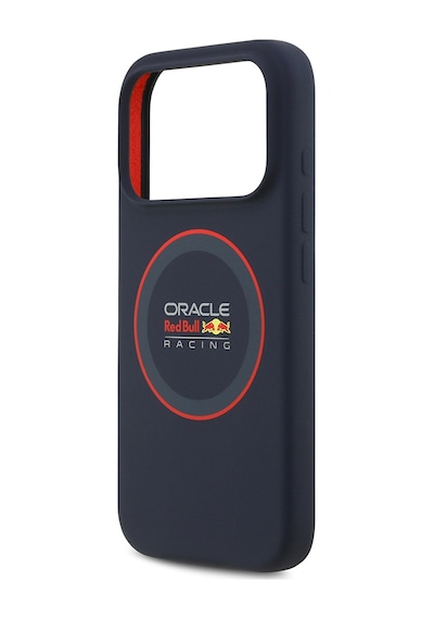 Apple Uyumlu iPhone 17 Pro  Kılıf Redbull Lisanslı M-safeli Kırmızı Halka Ve Logo Silikon Kapak Lacivert Lacivert