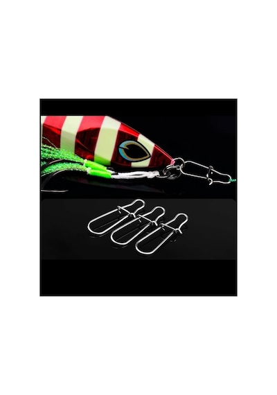 S.f. Jig, Rapala Klipsi 17mm - Paslanmaz Nikel Kaplama - 10 Adet Standart