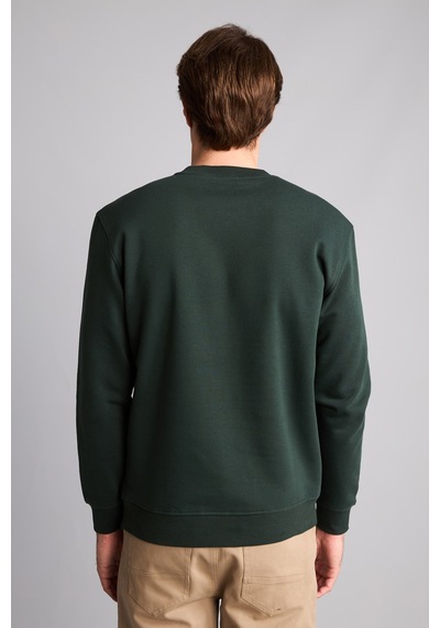 Defacto Regular Fıt Bisiklet Yaka Basic Sweatshırt H5180ax26augn852 Yeşil-gn852