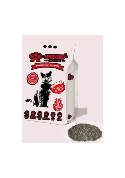 Gri Sodyum Bentonit Kedi Kumu Kokusuz 20 Lt 16.8kg Lavanta
