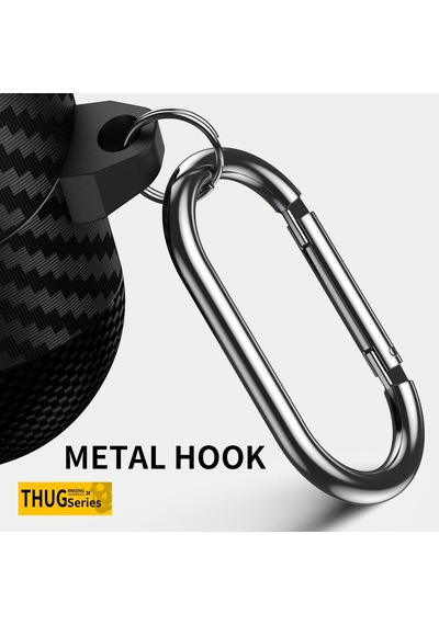 Samsung Galaxy Buds 3 Fe/buds 3 Pro/buds 3 Kılıf Kapak Kafatası Kilitli Ve Anahtarlıklı Erkekler İçin, Komik Karbon Fiber Darbeye Dayanıklı Sert Kabuk İskelet Kapak Galaxy Buds 3 Pro İçin