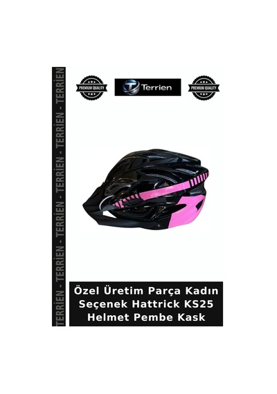 Özel Üretim Parça Kadın Seçenek Hattrick Ks25 Helmet Pembe Kask