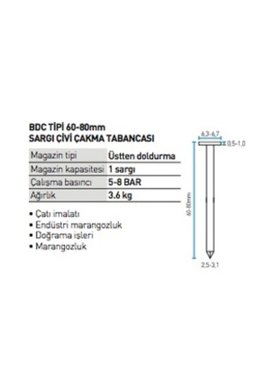 Bea 802 Dc Başlı Sargı Çivi Makinası