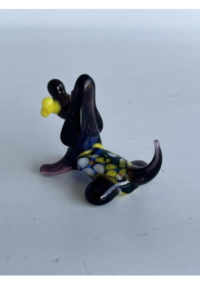 El Yapımı Murano Cam Köpek Biblo A81-01