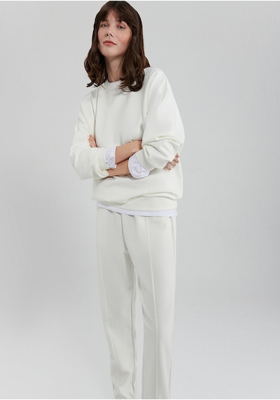 Mavi - Lux Touch Beyaz Modal Sweatshirt 168837-70057 Beyaz