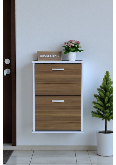 Eliusta Holen Ceviz Renk Ayakkabılık 2 Düşer Kapak 52 Cm Genişlik Kapı Önü Asma Ayakkabılık 52x74x26 Cm Ceviz Eliusta Holen Ceviz Renk Ayakkabılık 2 Düşer Kapak 52 Cm Genişlik Kapı Önü Asma Ayakkabılık 52x74x26 Cm Ceviz