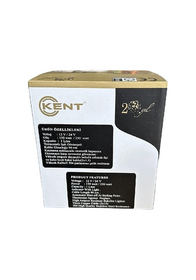 Kent 24 Volt Araç İçi Oto Su Isıtıcı Kettle Çaydanlık 1 Litre