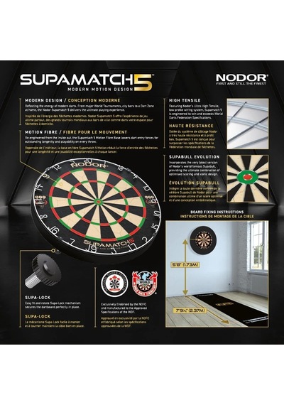 Nodor Supamatch 5 Dart Hedef Tahtası