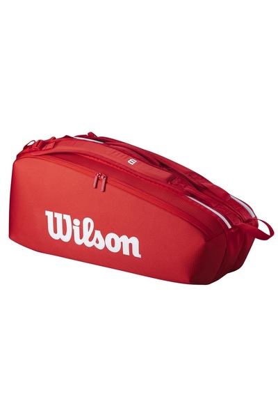 Wilson Süper Tour 2025 6lı Raket Ve Tenis Çantası Kırmızı