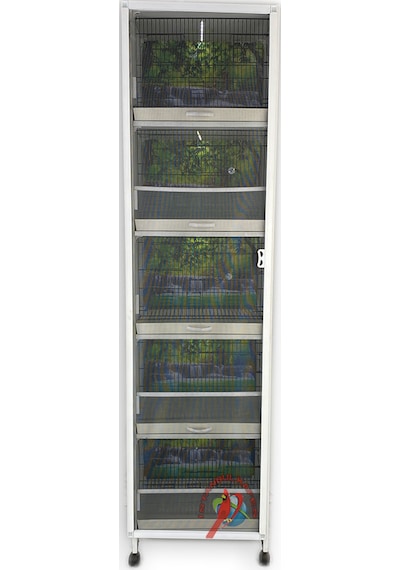 İstanbul Kafes Model 5 Pvc Kuş Dolabı