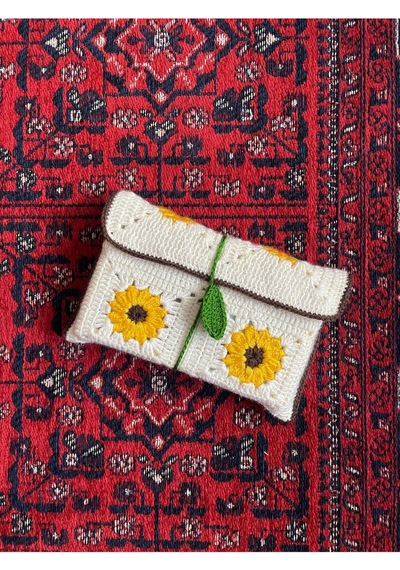 Lineacraft Örgü Kitap Çantası Krem