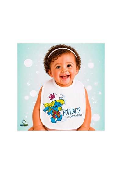Şirine Keten Bebek Mama Önlüğü Yumuşak - Emici - Yıkanabilir - Özel Tasarım P185 Çok Renkli