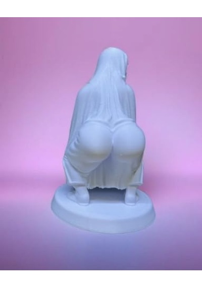 Housetrend Dekoratif Sevimli Şakacı Biblo Twerk Yapan Hayalet Dekoratif Figür, Modern Tasarım, Mini Masa Süsü, Beyaz, Ofis Ve Ev Dekorasyon Hediye