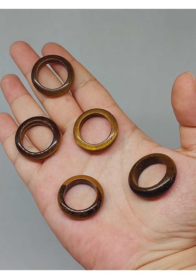 Kaplangözü Taşı Yüzük 6mm Kalınlığında Standart Ölçü 51506 Çok REnkli