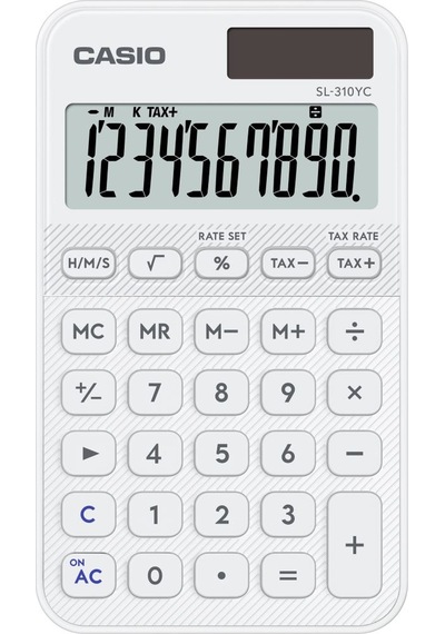 Casio Sl-310yc-we-w-dp Hesap Makinesi Pocket Gri - Siyah