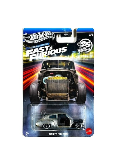 Hot Wheels Silver Series Fast & Furious Dream Lineup - Chevy Fleetline Gümüş 2/5-1:64 Ölçekli Dökümlü Oyuncak Araç