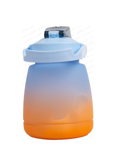 Lusca Bpa Içermez Motivasyonel Su Matarası 1,3 Lt Mavi-Turuncu