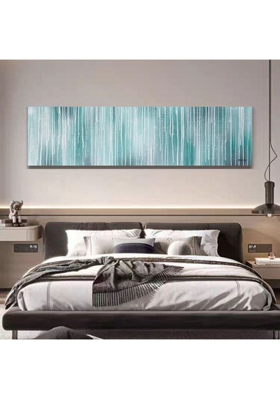 Büyük Boy Soyut El Yapımı Yağlı Boya Tablo 165x65cm