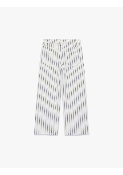 Koton Pamuklu Cepli Geniş Paça Çizgili Denim Pantolon Lacivert Çizgili 6skg40009ad 7s2 Koton Pamuklu Cepli Geniş Paça Çizgili Denim Pantolon Lacivert Çizgili 6skg40009ad 7s2