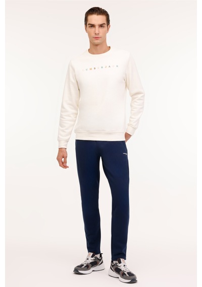 Lumberjack Ml Week 16wk1003 4pr Ekru Erkek Sweatshirt 000000000101888073 Bej-antrasıt Bej - Antrasıt