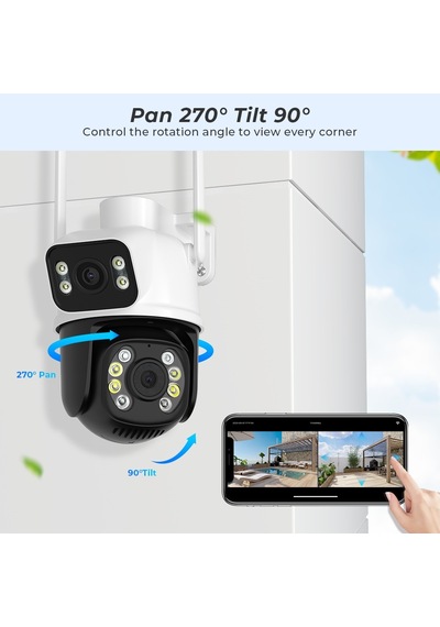 Speed Wifi Çift Kamera 2mp+2mp + 32gb Hafıza Kart Ile Birlikte