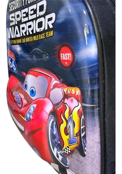Tezzgelsin Ana Sınıfı Kreş Cars Speed Mcqueen 5d Kabartmalı Çekçekli Tekerli Sırt Çantası Ve Okul Çantası Çok  Renkli