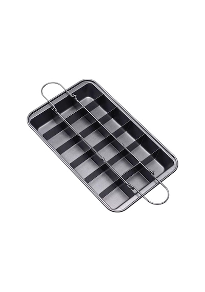 Tohana 18 Bölmeli Brownie Kalıbı Siyah