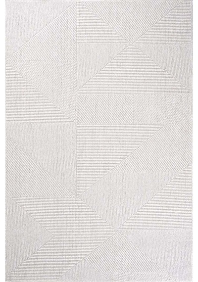 Dekorenti Sahra 9908 Krem Minimal Geometrik Sisal Halı