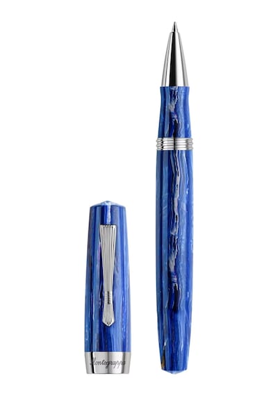 Montegrappa Elmo 02 Ventorum Aquilo Roller Kalem Ise2rrab 1 Mavi
