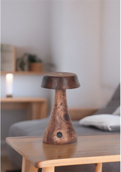 Morchella Şarjlı Wenge Masa Lambası