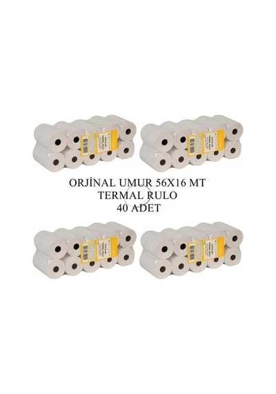 Umur 56x16 Termal Rulo 16 Metre 40 Adetlik Rulo 4 Paket