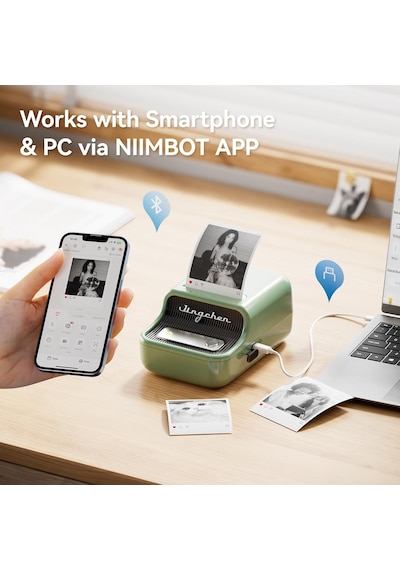 B21 Pro Etiket Yapıcı Makine, Termal Etiket Yazıcısı, Ev/ofis/iş İçin Taşınabilir Mürekkepsiz Etiket Yapıcı