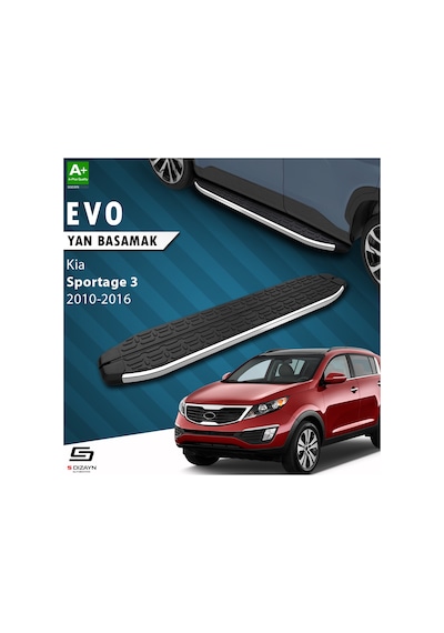 S-dizayn Kia Sportage 3 Evo Krom Yan Basamak 173 Cm 2010-2016